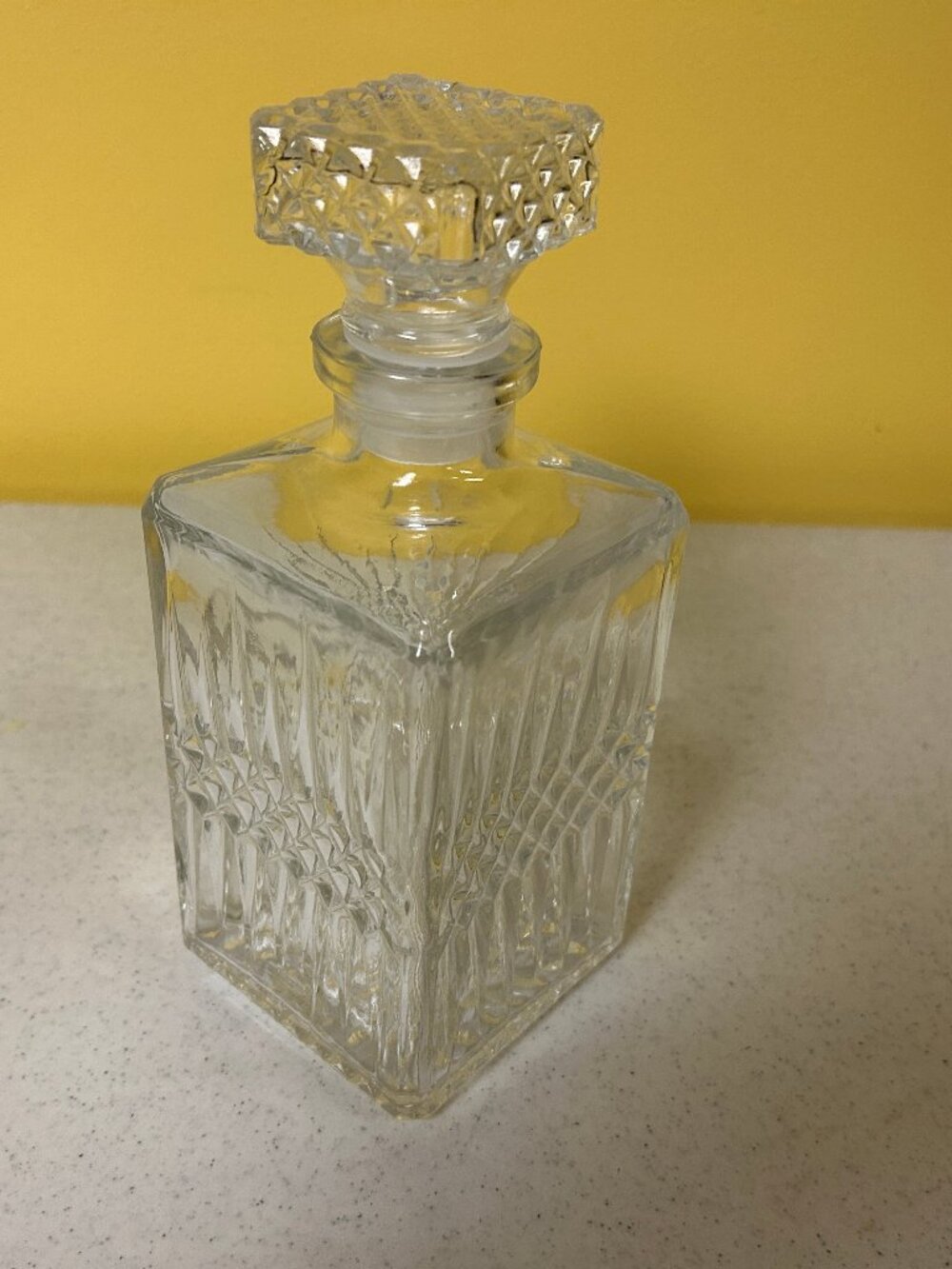 Vintage Crystal Glass Whiskey Decanter